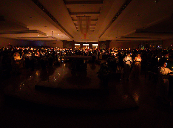 Holy Saturday At the Easter Vigil in the Holy Night of Easter at St. Patrick Community Church