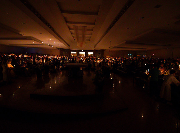Holy Saturday At the Easter Vigil in the Holy Night of Easter at St. Patrick Community Church