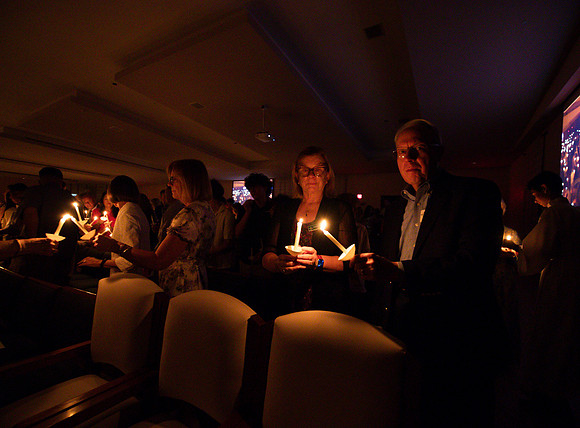 Holy Saturday At the Easter Vigil in the Holy Night of Easter at St. Patrick Community Church