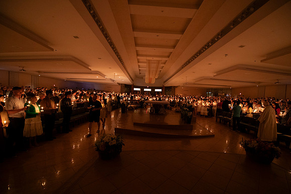 Holy Saturday At the Easter Vigil in the Holy Night of Easter at St. Patrick Community Church