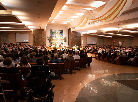 Holy Saturday At the Easter Vigil in the Holy Night of Easter at St. Patrick Community Church