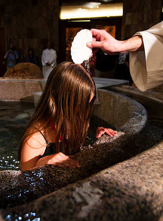 Holy Saturday At the Easter Vigil in the Holy Night of Easter at St. Patrick Community Church