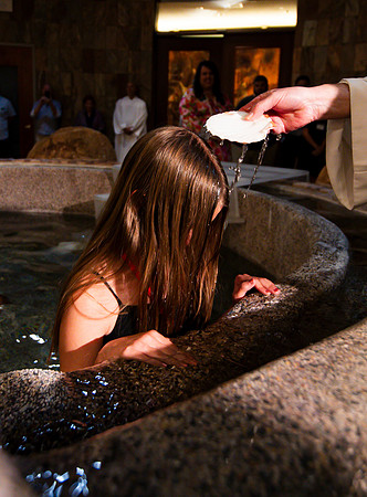 Holy Saturday At the Easter Vigil in the Holy Night of Easter at St. Patrick Community Church