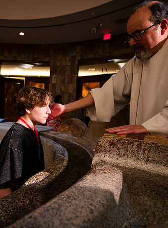Holy Saturday At the Easter Vigil in the Holy Night of Easter at St. Patrick Community Church