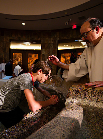 Holy Saturday At the Easter Vigil in the Holy Night of Easter at St. Patrick Community Church