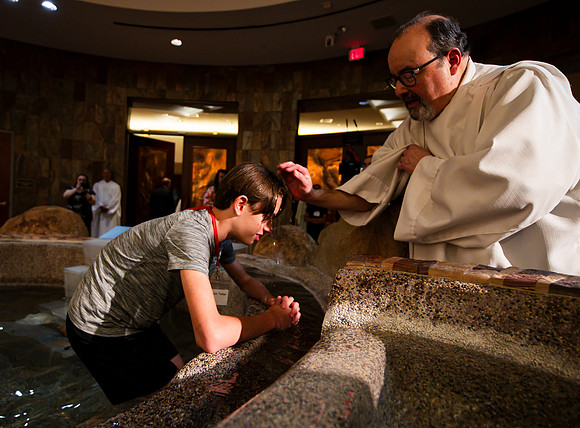 Holy Saturday At the Easter Vigil in the Holy Night of Easter at St. Patrick Community Church