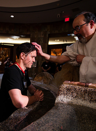 Holy Saturday At the Easter Vigil in the Holy Night of Easter at St. Patrick Community Church