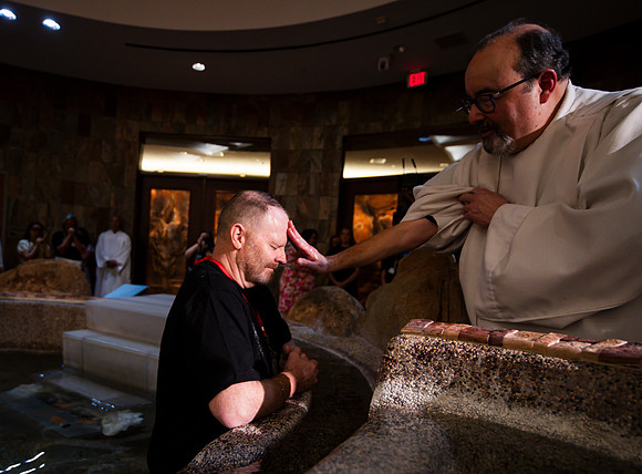 Holy Saturday At the Easter Vigil in the Holy Night of Easter at St. Patrick Community Church