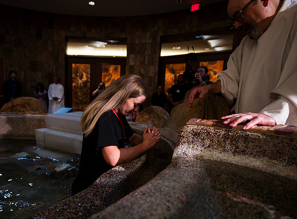 Holy Saturday At the Easter Vigil in the Holy Night of Easter at St. Patrick Community Church