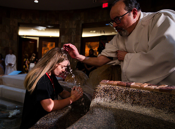 Holy Saturday At the Easter Vigil in the Holy Night of Easter at St. Patrick Community Church