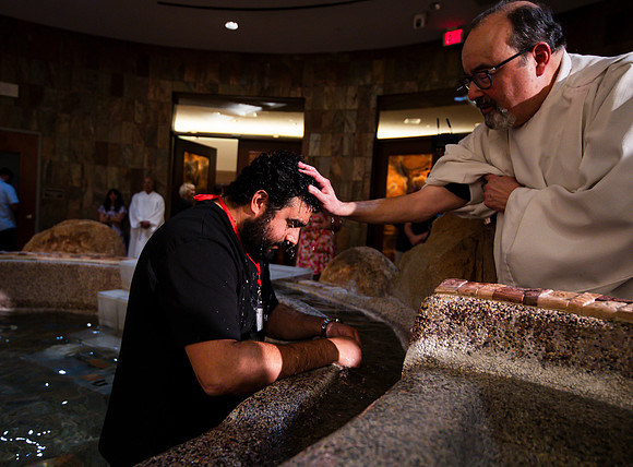 Holy Saturday At the Easter Vigil in the Holy Night of Easter at St. Patrick Community Church