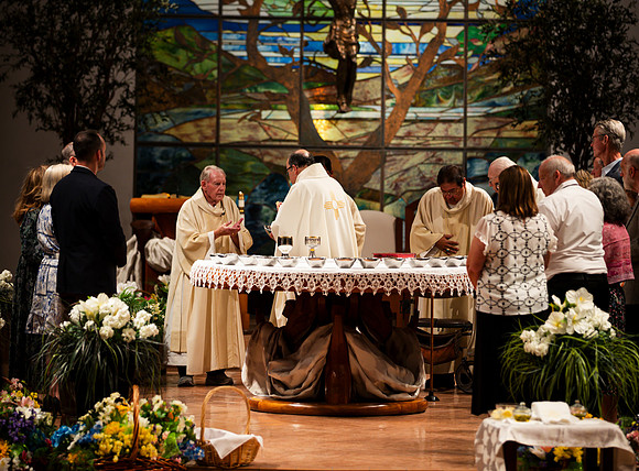 Holy Saturday At the Easter Vigil in the Holy Night of Easter at St. Patrick Community Church