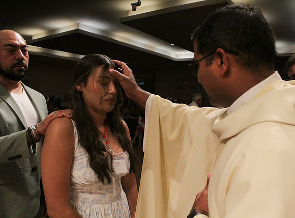 Holy Saturday At the Easter Vigil in the Holy Night of Easter at St. Patrick Community Church