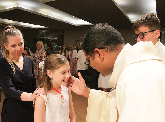 Holy Saturday At the Easter Vigil in the Holy Night of Easter at St. Patrick Community Church