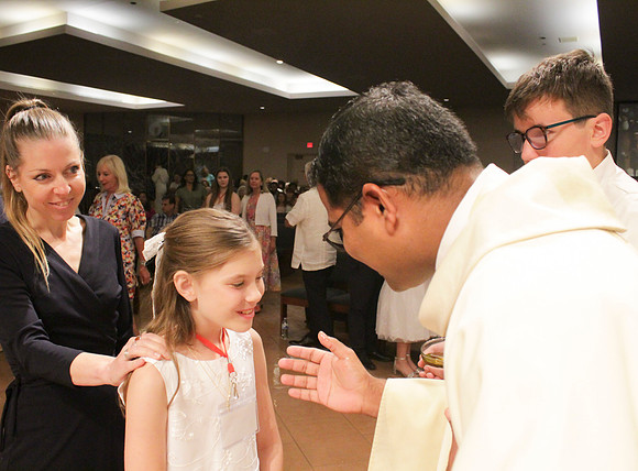 Holy Saturday At the Easter Vigil in the Holy Night of Easter at St. Patrick Community Church