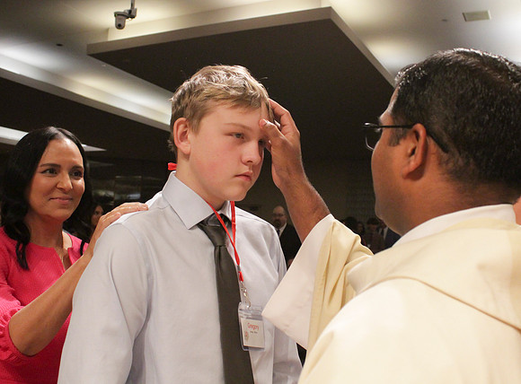 Holy Saturday At the Easter Vigil in the Holy Night of Easter at St. Patrick Community Church