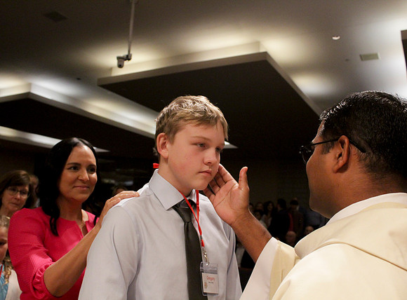 Holy Saturday At the Easter Vigil in the Holy Night of Easter at St. Patrick Community Church