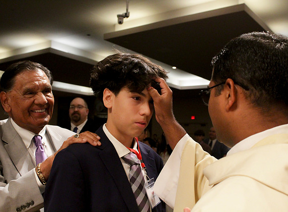 Holy Saturday At the Easter Vigil in the Holy Night of Easter at St. Patrick Community Church