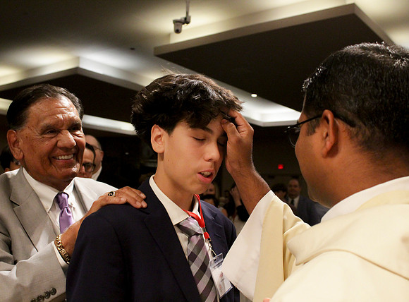 Holy Saturday At the Easter Vigil in the Holy Night of Easter at St. Patrick Community Church