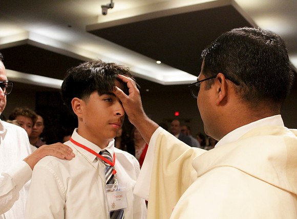 Holy Saturday At the Easter Vigil in the Holy Night of Easter at St. Patrick Community Church
