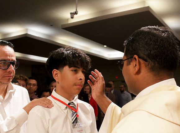 Holy Saturday At the Easter Vigil in the Holy Night of Easter at St. Patrick Community Church