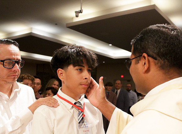 Holy Saturday At the Easter Vigil in the Holy Night of Easter at St. Patrick Community Church