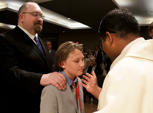 Holy Saturday At the Easter Vigil in the Holy Night of Easter at St. Patrick Community Church