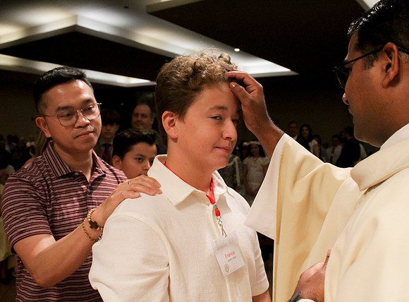 Holy Saturday At the Easter Vigil in the Holy Night of Easter at St. Patrick Community Church