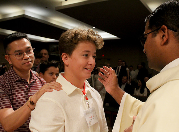 Holy Saturday At the Easter Vigil in the Holy Night of Easter at St. Patrick Community Church