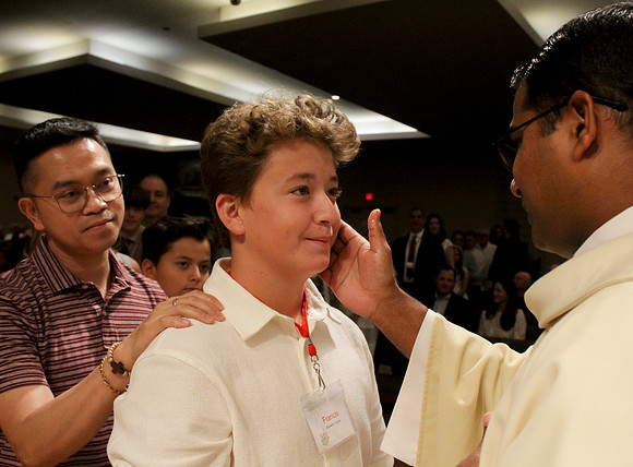 Holy Saturday At the Easter Vigil in the Holy Night of Easter at St. Patrick Community Church