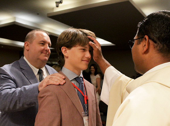 Holy Saturday At the Easter Vigil in the Holy Night of Easter at St. Patrick Community Church