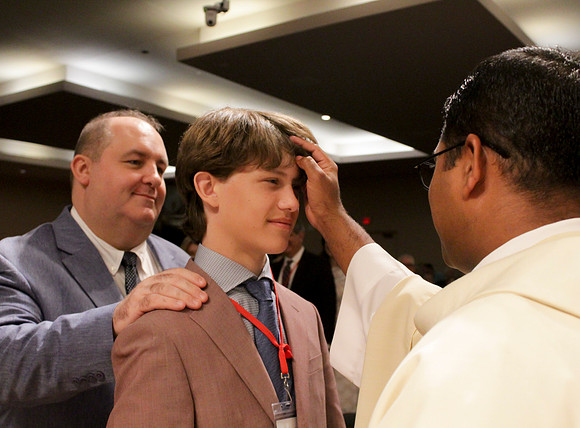 Holy Saturday At the Easter Vigil in the Holy Night of Easter at St. Patrick Community Church
