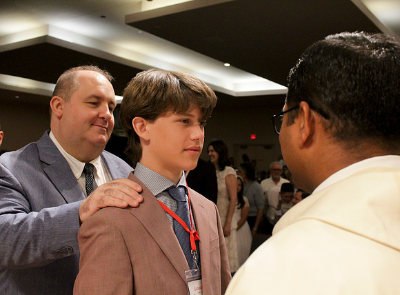 Holy Saturday At the Easter Vigil in the Holy Night of Easter at St. Patrick Community Church