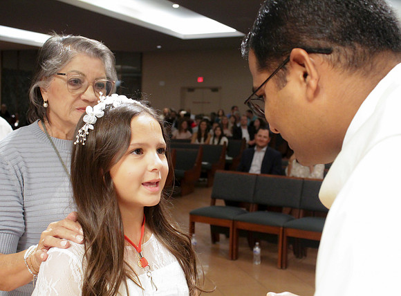 Holy Saturday At the Easter Vigil in the Holy Night of Easter at St. Patrick Community Church