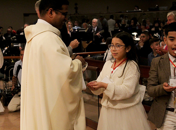Holy Saturday At the Easter Vigil in the Holy Night of Easter at St. Patrick Community Church