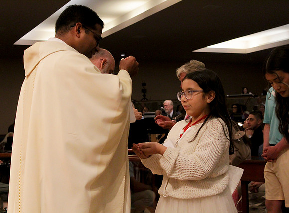 Holy Saturday At the Easter Vigil in the Holy Night of Easter at St. Patrick Community Church