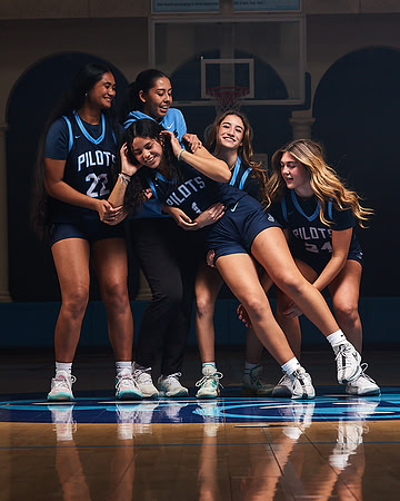 Academy of Our Lady of Peace Varsity Basketball Team Media Day