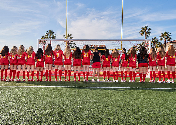 Cathedral Catholic Girls Varisty Soccer Team Media Day