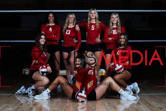 2023 Catherdal Catholic Girls Varsity Volleyball Team