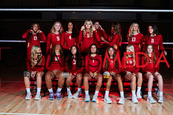2023 Catherdal Catholic Girls Varsity Volleyball Team
