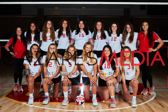 2023 Catherdal Catholic Girls Frosh Volleyball Team