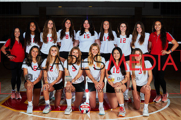 2023 Catherdal Catholic Girls Frosh Volleyball Team