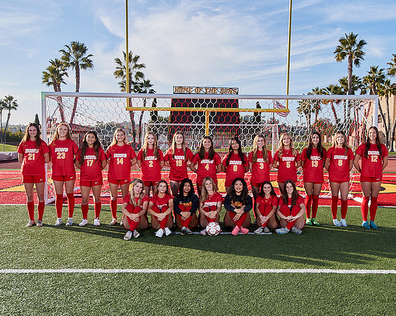 Cathedral Catholic Girls Varisty Soccer Team Media Day