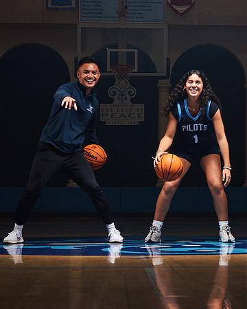 Academy of Our Lady of Peace Varsity Basketball Team Media Day