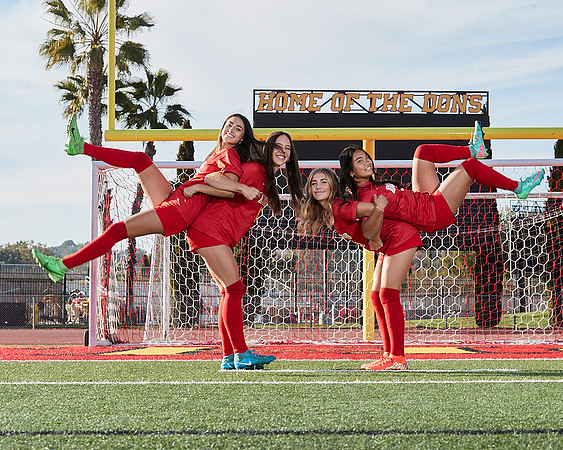 Cathedral Catholic Girls Varisty Soccer Team Media Day