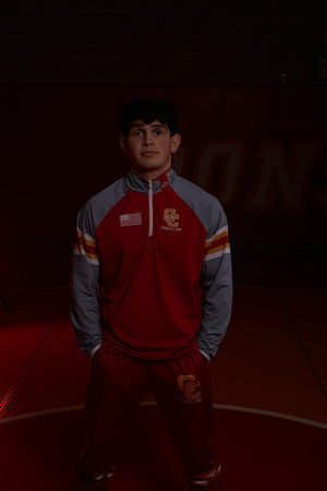 2023 Catherdal Catholic Boys Seniors Varsity Wrestling Team