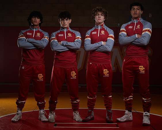 2023 Catherdal Catholic Boys Seniors Varsity Wrestling Team