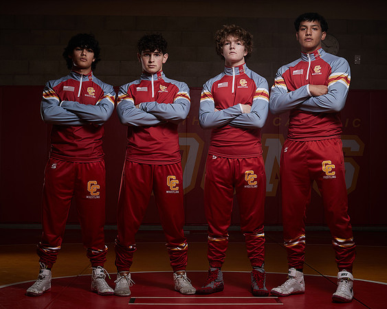 2023 Catherdal Catholic Boys Seniors Varsity Wrestling Team