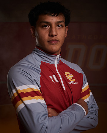 2023 Catherdal Catholic Boys Seniors Varsity Wrestling Team