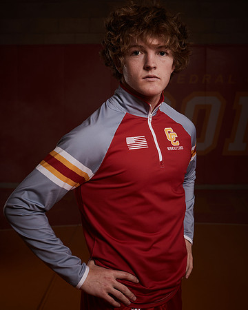 2023 Catherdal Catholic Boys Seniors Varsity Wrestling Team